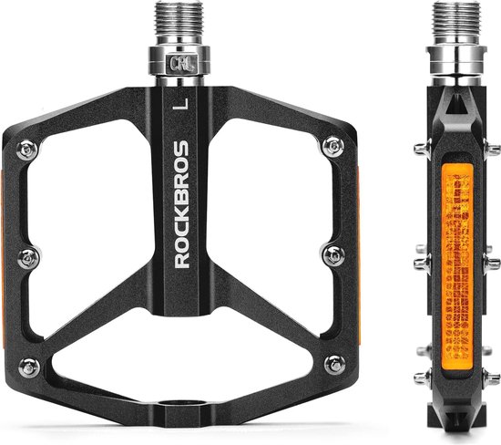 ROCKBROS Fahrradpedale mit Reflektoren aus Aluminiumlegierung 9/16 Zol – ROCKBROS-DE