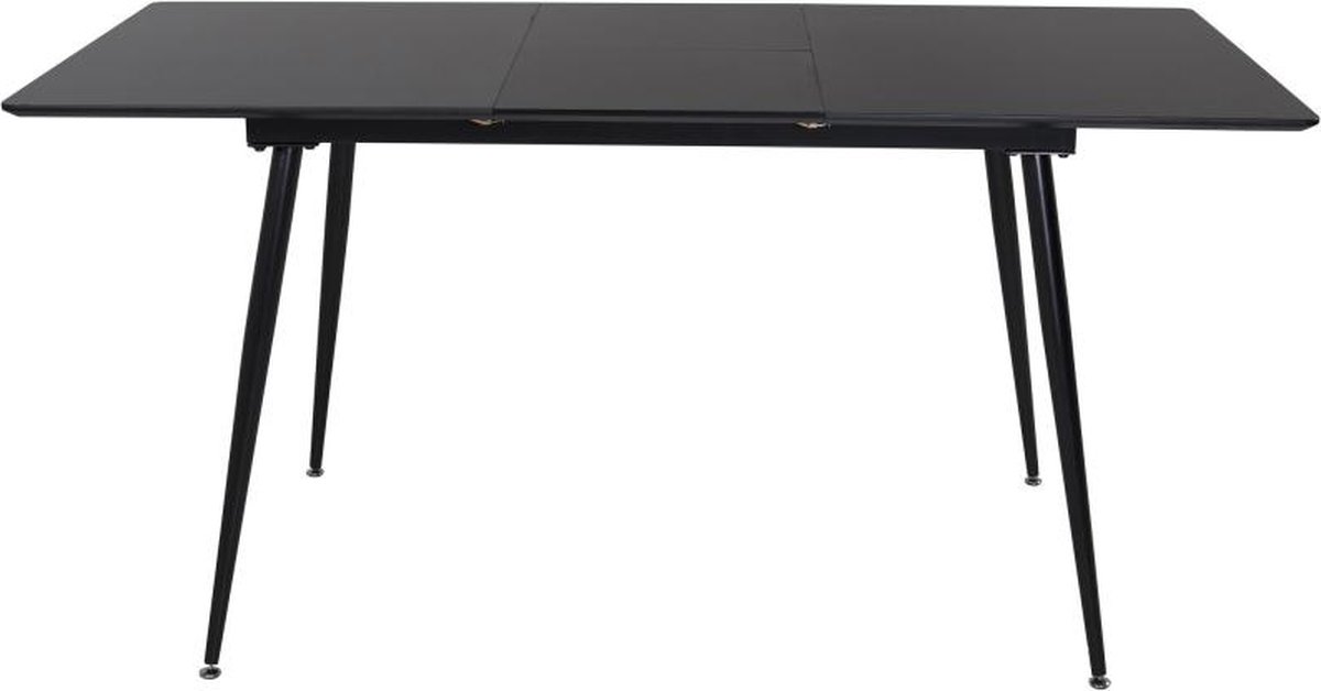 Svea - Niva uitschuifbare eettafel - 120/160 x 80 cm - zwart