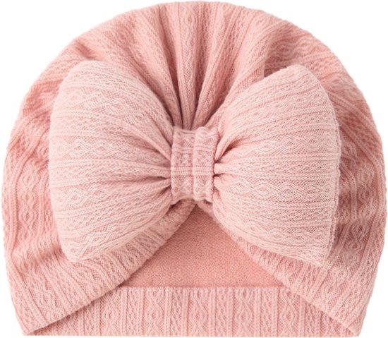 Newbornsetje strikjes roze | Zacht geboortepakje meisje