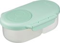Lichtgroene bento box van b.box, gesloten.