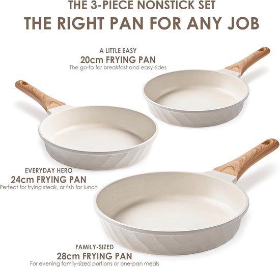 Braadpan 26 cm marmeren coating 5 liter | NIEUW gezonde pannen zonder PFOA - Kookwinkel Kitchen&More