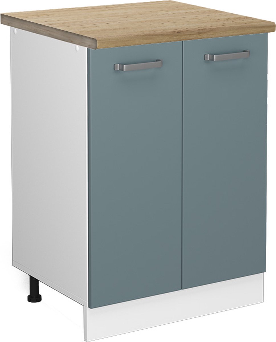 Vicco R-Line Keukenonderkast – 60 cm, WB Eik Blauw-grijs