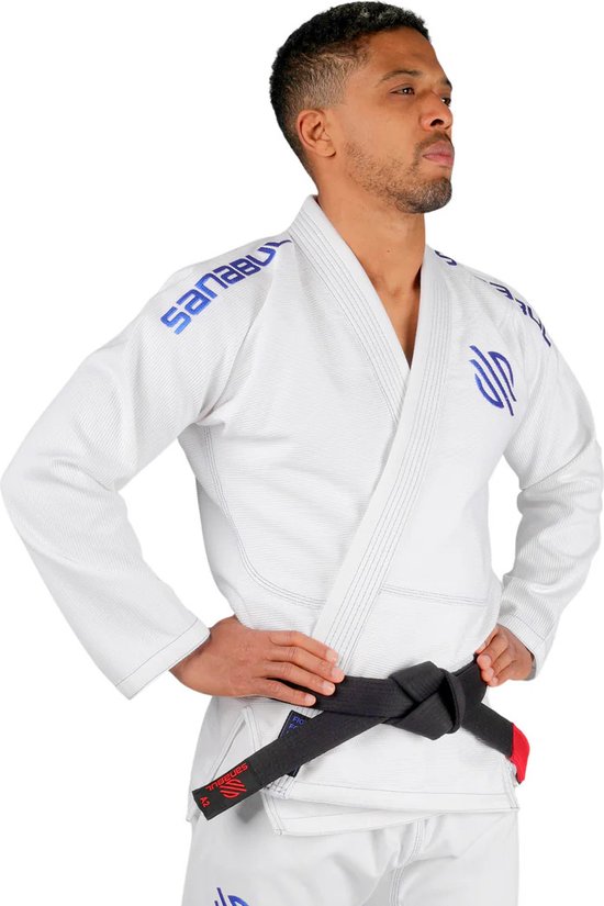 Sanabul Essential Lightweight Jiu Jitsu Brésilien - Coton pré-rétréci - Approuvé IBJJF - Wit - taille A4