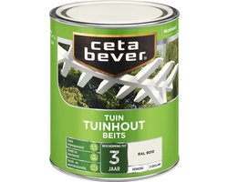 Cetabever - Tuinbeits Tuinhout Dekkend - RAL 9010 - 750 ML