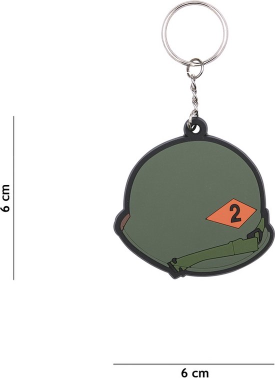 VmG-Store Sleutelhanger voor motorhelm met klapvizier, chroom, S
