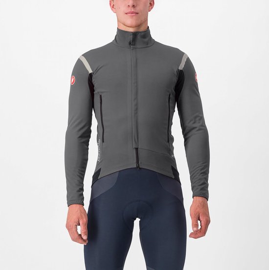 Castelli Windjack sterk waterafstotend Heren Zwart Zwart - PERFETTO RoS 2 JACKET LIGHT BLACK BLACK REFLEX - L