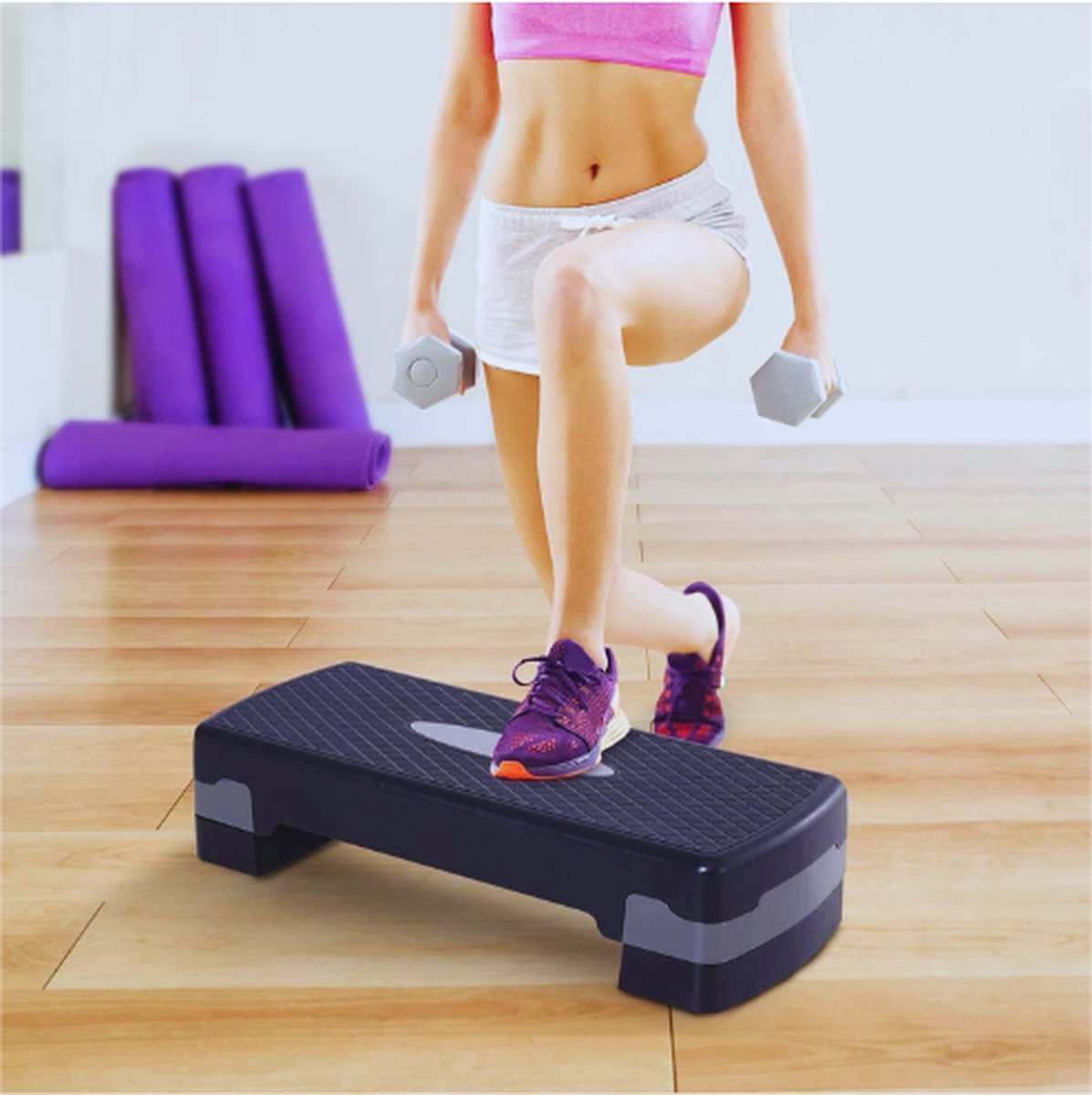 Stepper Fitness Aérobic MU Noir
