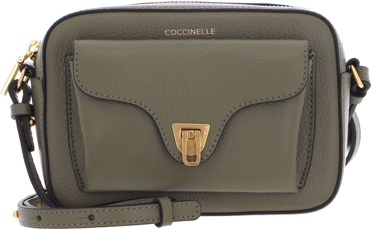 Sac Bandoulière Coccinelle Tebe - Cuir De Vache, Couleur Rosewood, Neuf Avec étiquettes