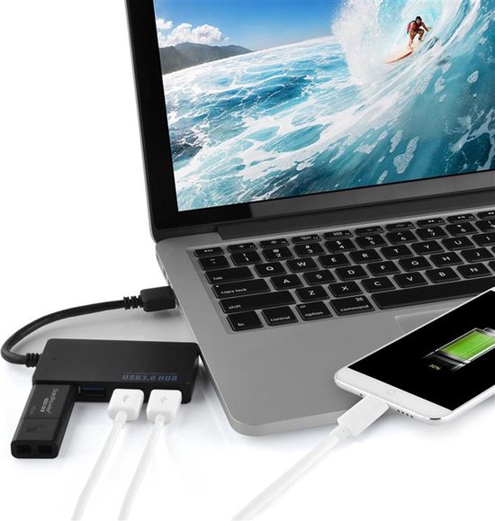 Cadorabo Hub Multiporta USB 3.0 a 4 Porte in ARGENTO - Hub | WhichOne