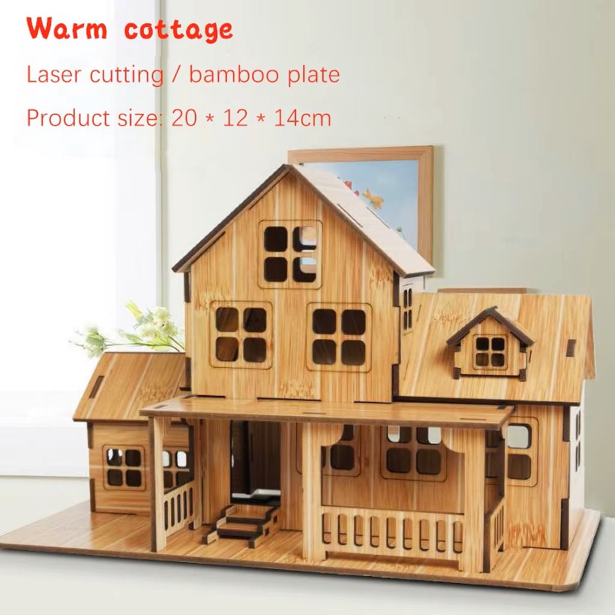 3D houten puzzel DIY architectuur huis villa voor kinderen educatief legpuzzel speelgoed voor jongens en meisjes perfect cadeau voor kinderen