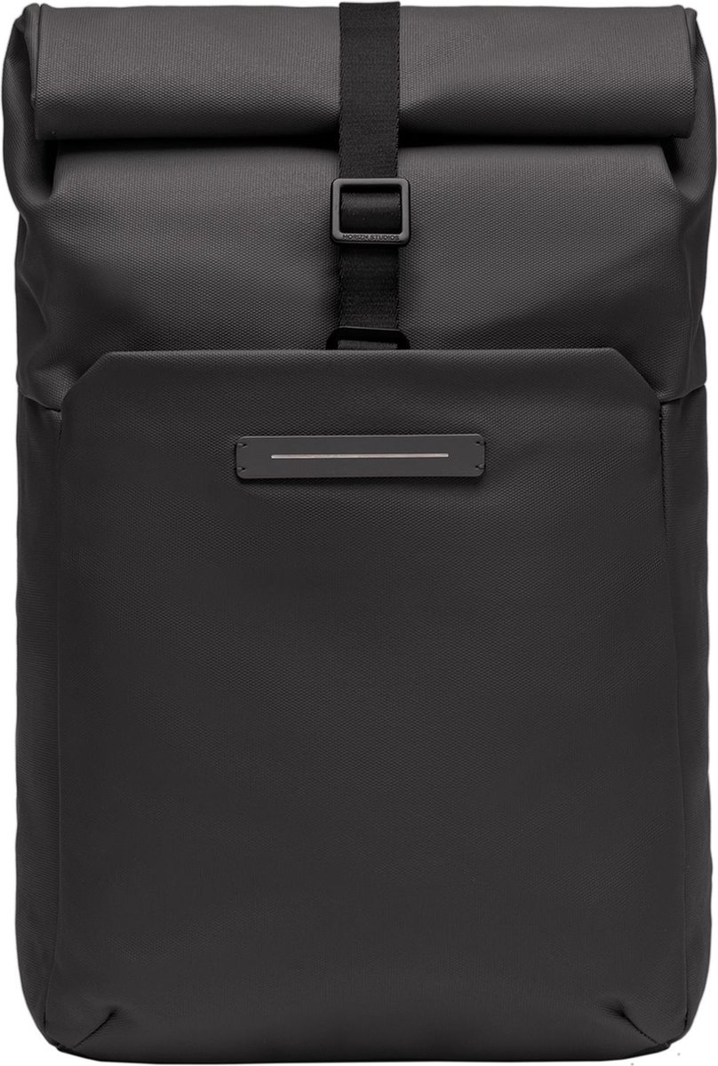 Horizn Studios Laptop rugzak Rugzak met laptopvak SoFo Rolltop Backpack X 22L All Black Zwart