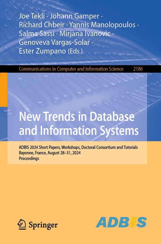 Springer Nature Proceedings Computer Science - New Trends in ... - cover