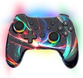 Bol.com Unieke Switch Controller - RGB & Draadloos - RGB PRO - Bluetooth Controllers geschikt voor alle Nintendo Switch Accessoi... aanbieding