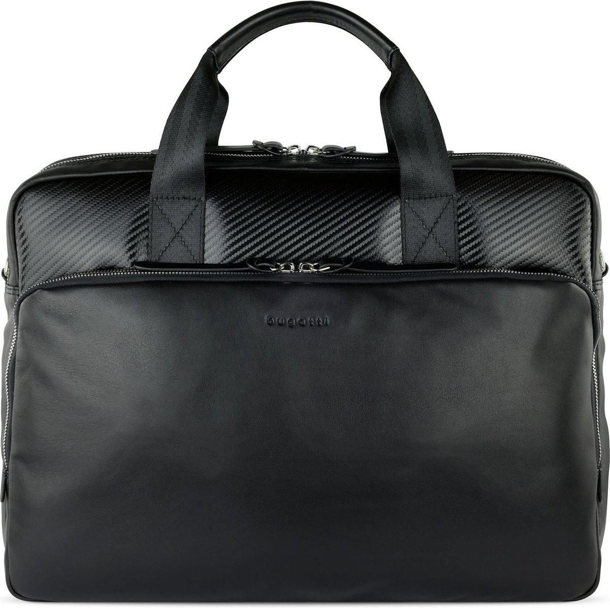 bugatti Afzonderlijke gevallen Laptoptas met laptopvak Comet Briefcase Black Zwart