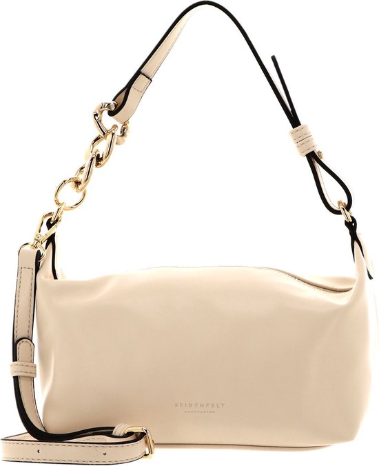 SEIDENFELT MANUFAKTUR Sac de soirée Sac à épaule Nees Shoulderbag Cool Beige / Gold Écru