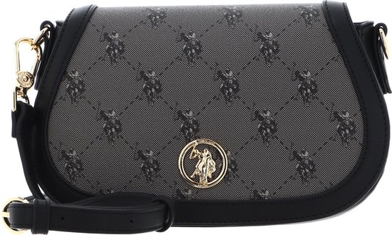 U.S. POLO ASSN. Sac à épaule bandoulière Hampton Flap Crossbody Black Noir