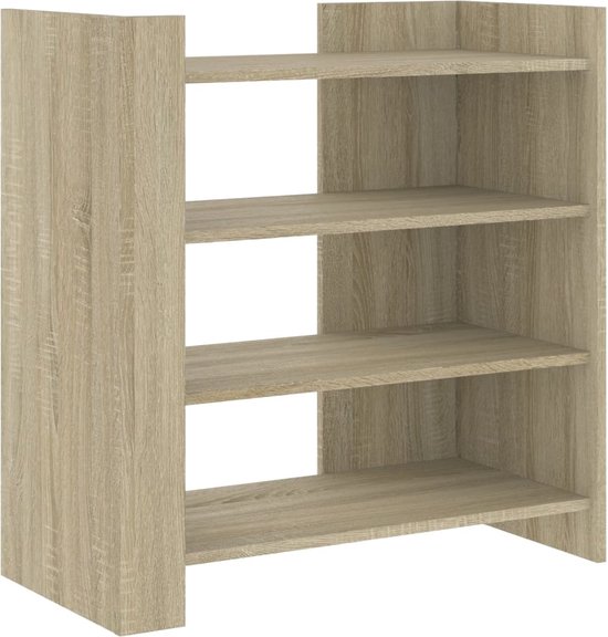VidaXL Printerstandaard 44x26x31,5 Cm Bewerkt Hout S Eikenkleurig 733141369