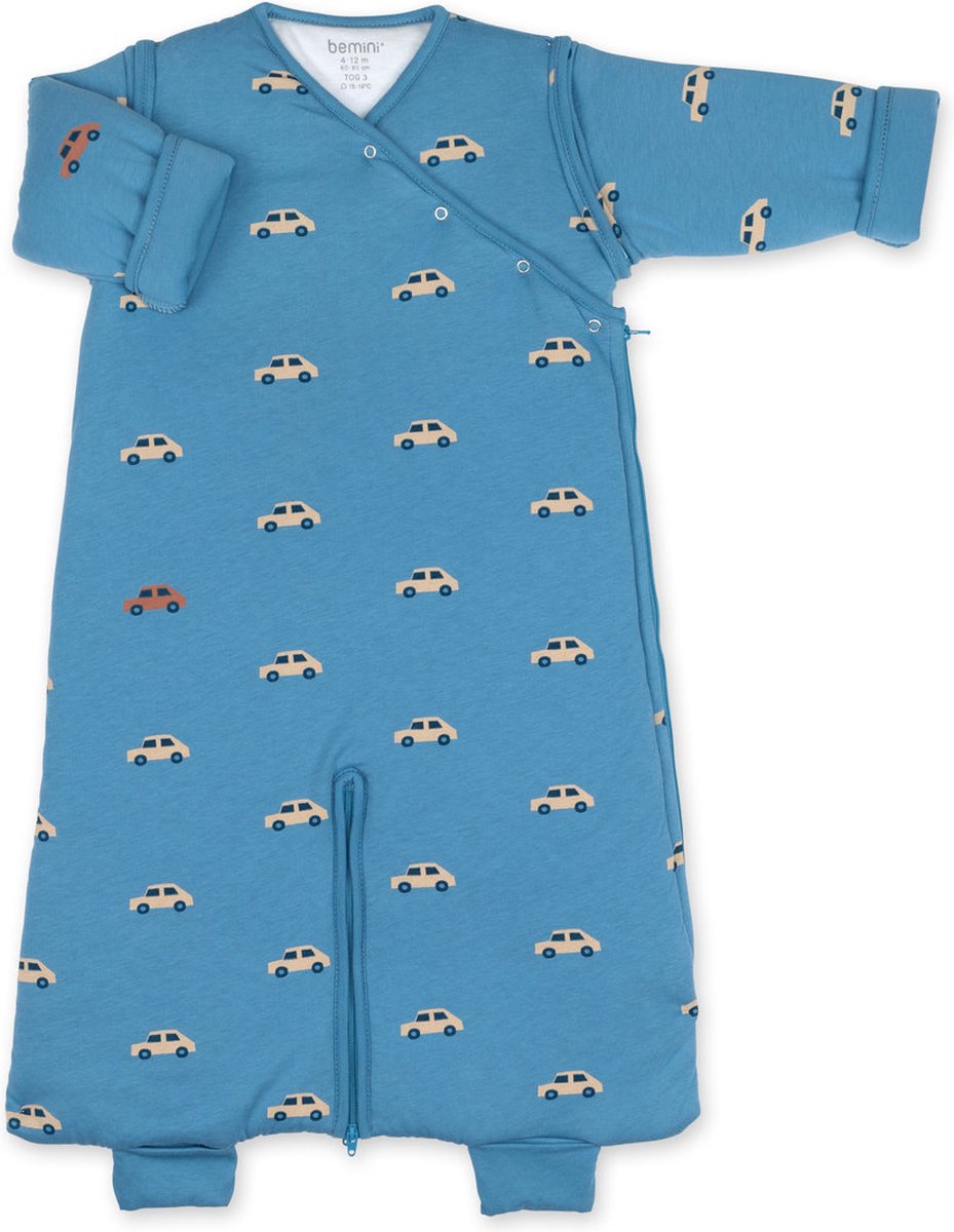 BEMINI Babyslaapzak - MAGIC BAG 4-12m - TOG 3 - Warm cocon - Mario turquoise