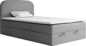 Meuba Home - Vivaldi Boxspring - Grijs - 120x200 - Stof - Met topper 8cm