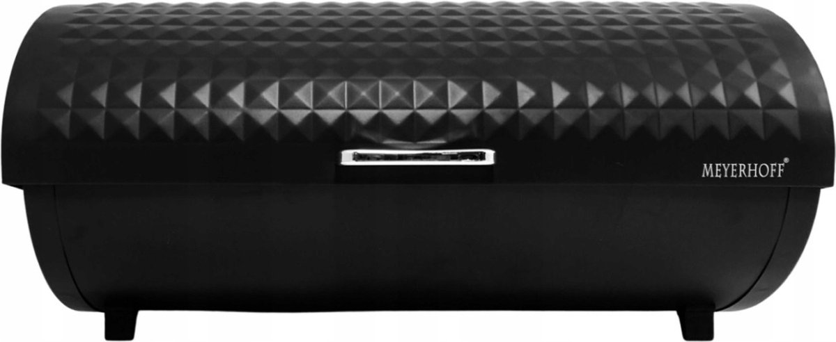Broodtrommel Antraciet – Stalen Broodtrommel met Roldeksel – Brood Bewaardoos 39 cm