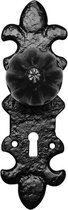 Deurknop - Smeedijzer zwart - Gietijzer - Kirkpatrick - KP1211 knop 50mm op 203x63mm PC55 draaibaar smeedijzer