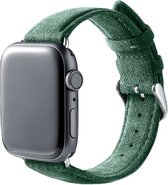 Bracelet en Alcantara Alcanside avec Boucle - Convient pour Apple Watch Series 7 (41mm) - Vert Minuit