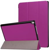Lenovo Tab 4 10 Plus hoes - Tri-Fold Book Case Paars