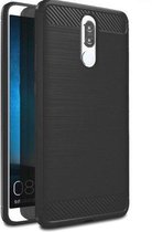 Geborstelde TPU Cover - Huawei Mate 10 Lite - Zwart