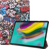 Samsung Galaxy Tab S5e hoes - Tri-Fold Book Case - Graffiti