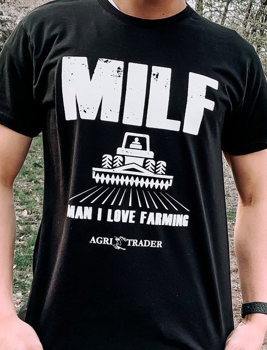T-shirt Zwart MILF