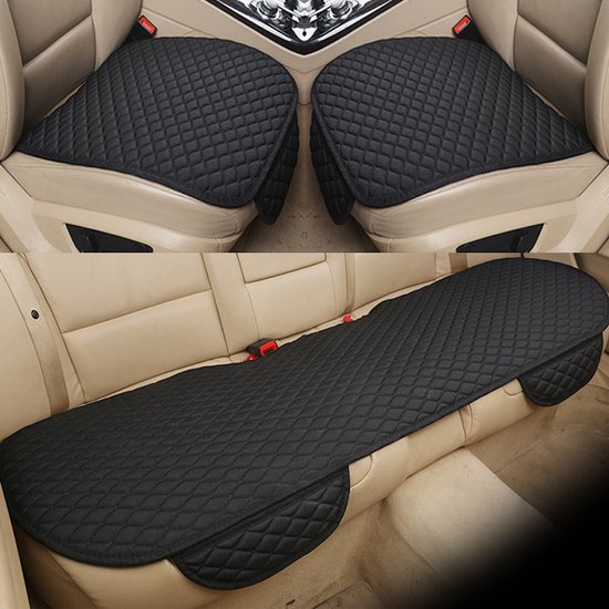 Auto stoelkussen Avero, 1 premium zitkussen voor auto's, universele autobescherming voor de stoel, zwart | 17024
