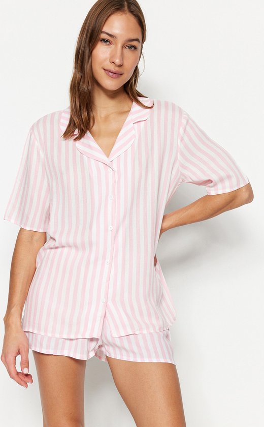 Trendyol Vrouwen Standaard mouw Kraag Pyjamaset