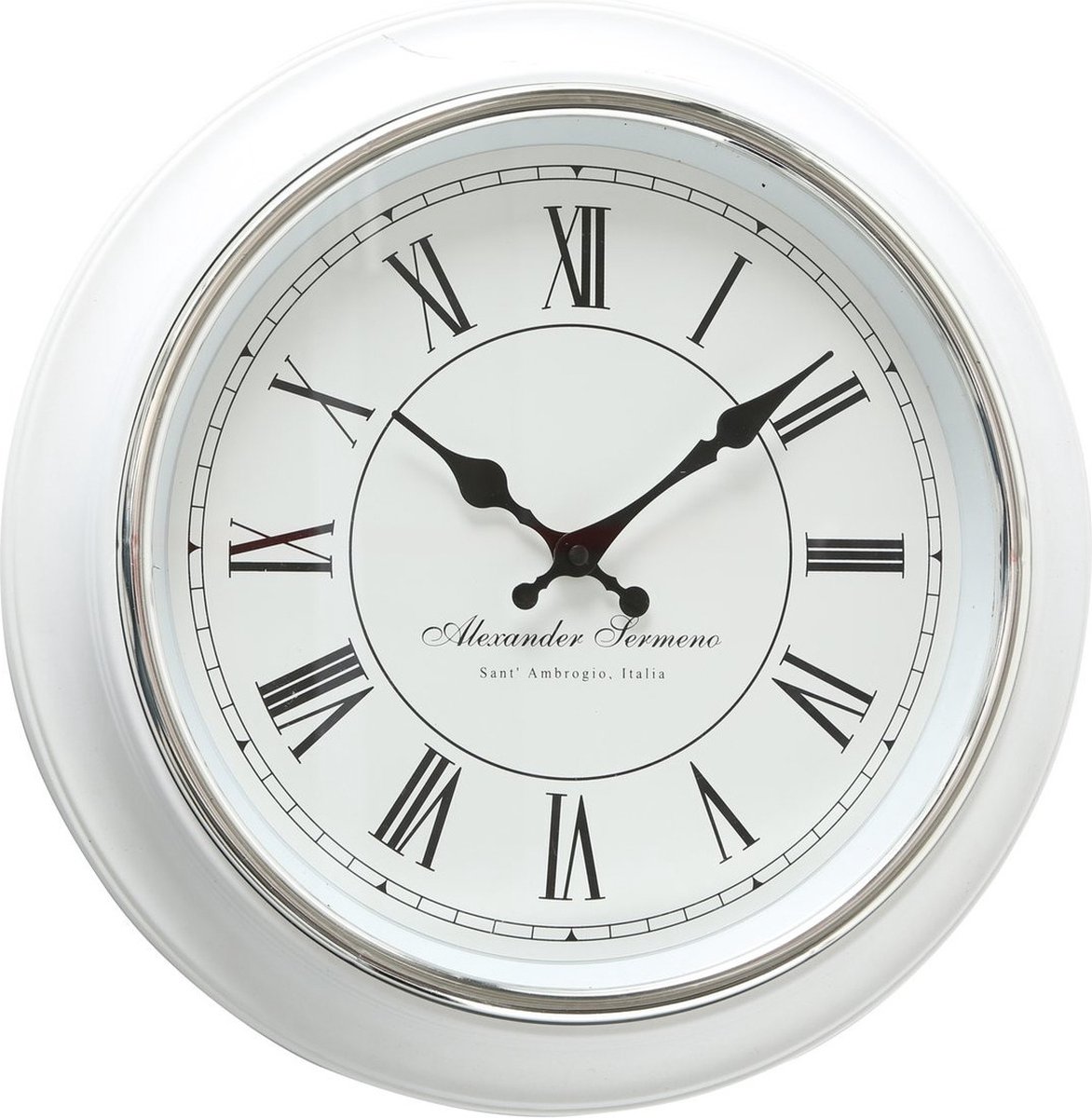 Deco by Boltze Wandklok Yella - wit - 40 cm - klassiek - klok