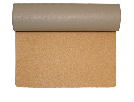 Wicotex- Napperons simili cuir desert - taupe Moon double face 12 pièces