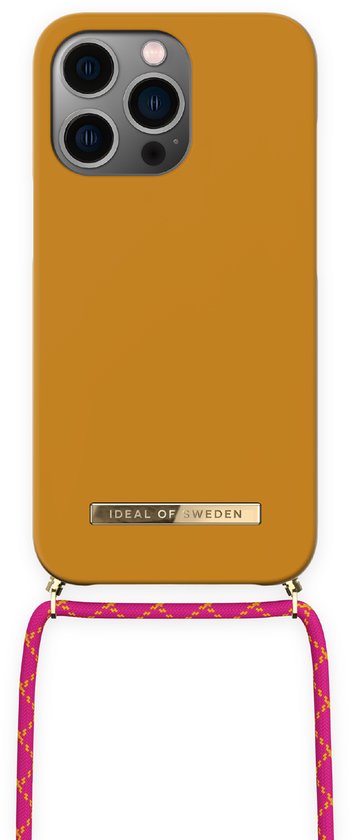 ideal of sweden ordinary phone necklace case geschikt voor Apple iphone 14 pro ochre yellow