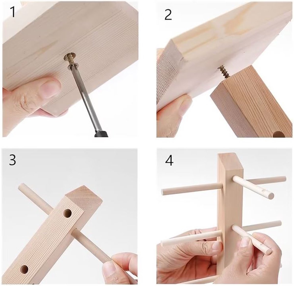 Zonnebrillenstandaard Hout - Organiseer Je Zonnebrillen Met Deze Houten Brillenhouder Voor Thuis Of Optische Winkel