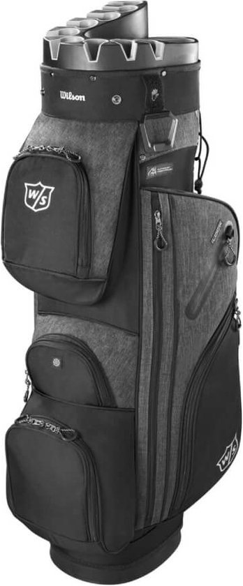 Ensemble Complet De Golf Wilson Profile Pour Femme - Bleu Marine/rose, Sac Chariot Graphite, Neuf