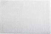 MSV Badkamerkleed/badmat/toilet - voor op de vloer - ivoor wit - 40 x 60 cm - microvezel - anti-slip