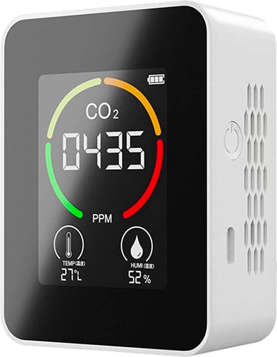 BS® CO2 Meter Binnen - Wifi Hygrometer en Thermometer - CO2 Melder Horeca  