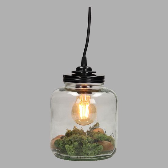 Tafellamp Glazen Pot, 19cm | bol.com