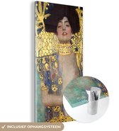 MuchoWow® Glasschilderij 40x80 cm - Schilderij acrylglas - Judith - Gustav Klimt - Foto op glas - Schilderijen