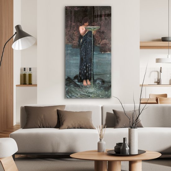 Peinture sur verre - Circe Invidiosa - peinture de John William Waterhouse - 60x120 cm - Peintures Plexiglas