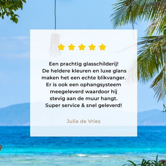 Peintures en plexiglas - Transparent - Arbre - Mer - 30x20 cm