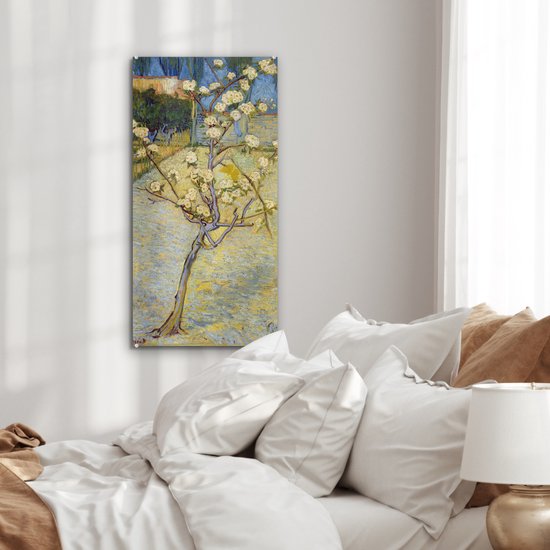 Peinture sur verre - Poirier en fleur - Vincent van Gogh - 40x80 cm - Peintures sur Verre Peintures - Photo sur Glas
