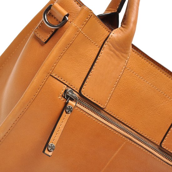 Berba Leren Crossbody-tas Dames | Donkerbruin Cognac