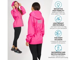 Roze regenjas Windbreaker van Perletti M