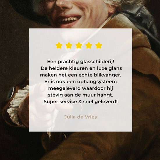 Peinture sur Verre - Autoportrait - Joseph Ducreux - 90x120 cm - Peintures sur Verre Peintures - Photo sur Glas