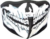 Mondkap Masque de ski Zwart/ Imprimé Crâne Squelette Zwart/ Wit - Merchandise Officielle