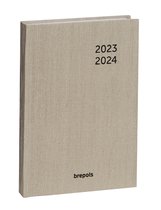 Brepols Schoolagenda 2023-2024 - KASHMIR - Dagoverzicht - Beige - 11.5 x 16.9 cm