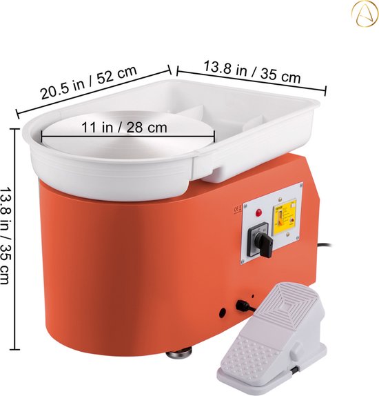 Dekltus Mini Pottenbakkersschijf, elektrische
